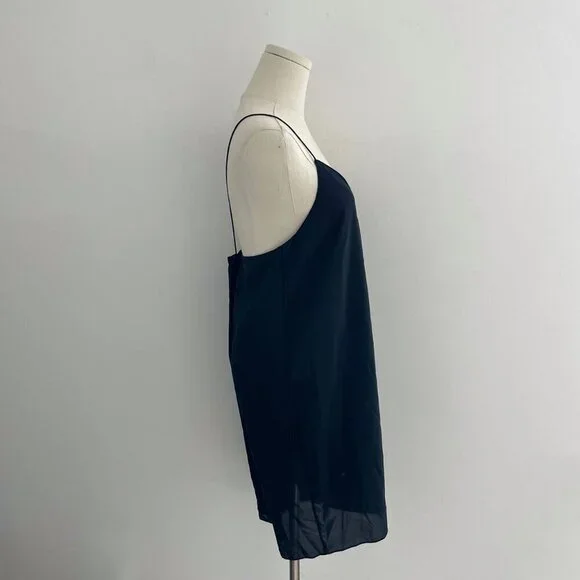 Theory Black Hemp Slip Dress | Womens Size Medium - Picture 2 of 5
